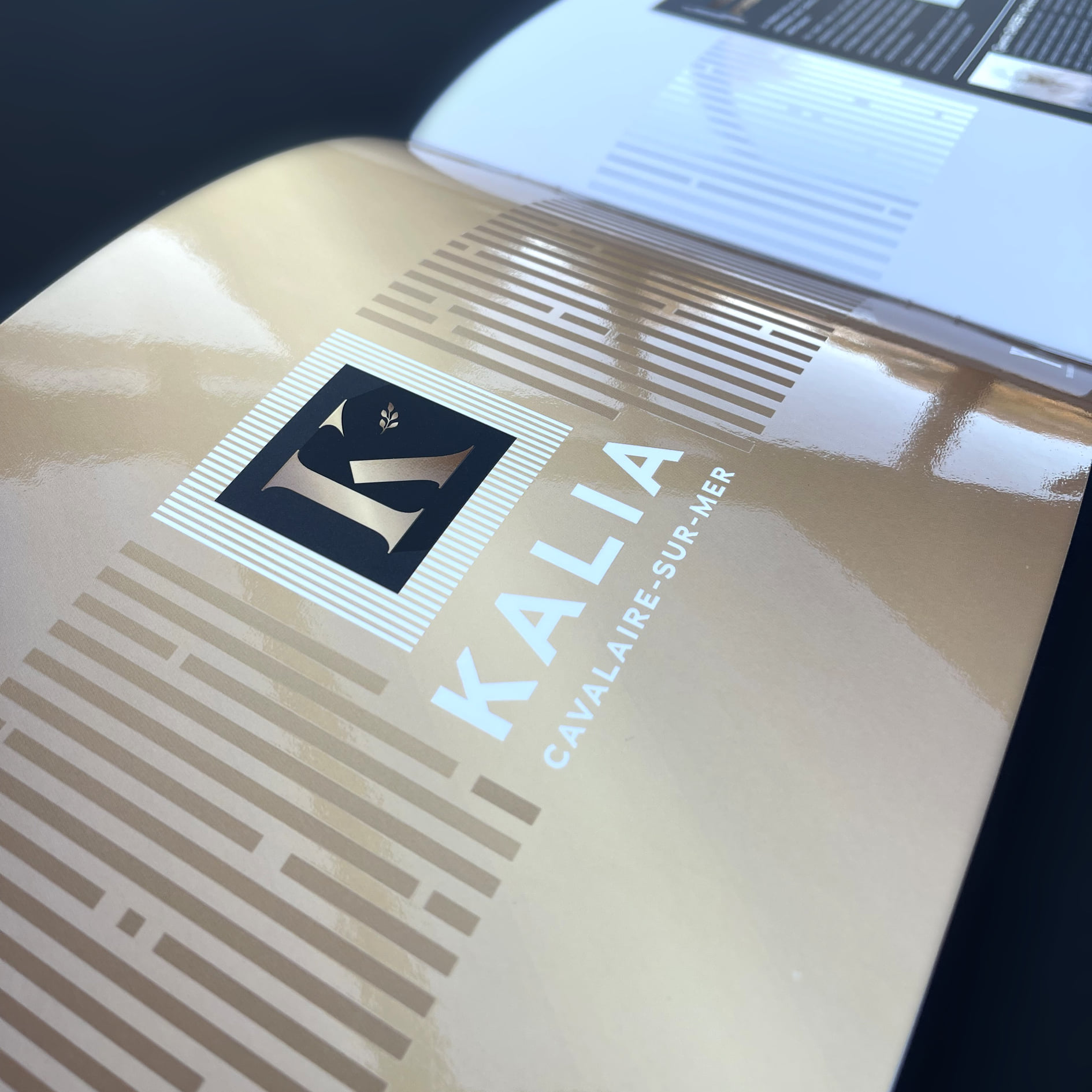 Brochure immobilière avec finitions premium