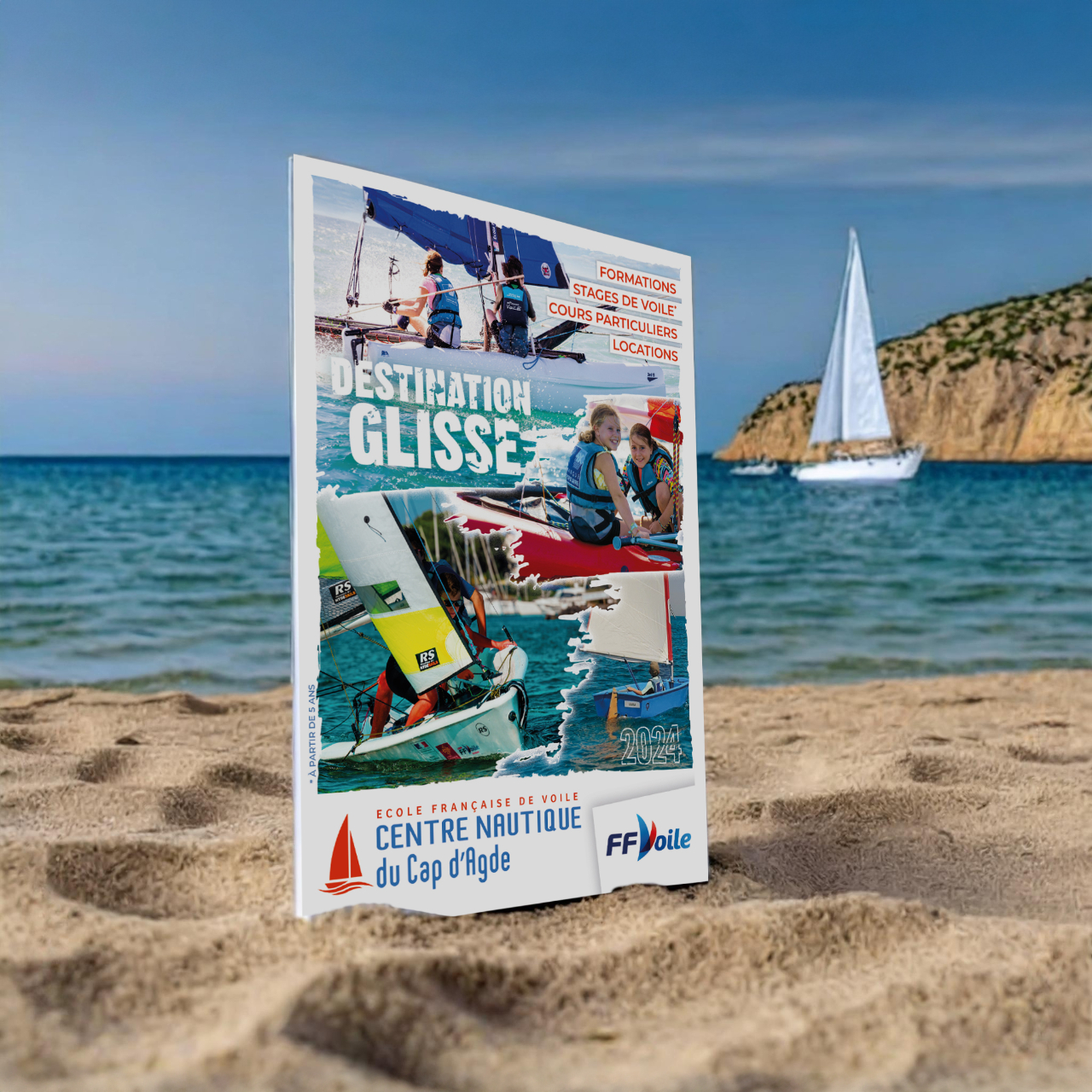 Création de livret de communication pour centre nautique