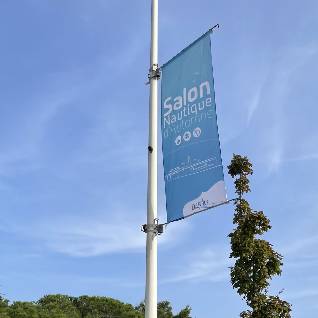 Oriflammes et drapeaux pour événement nautique