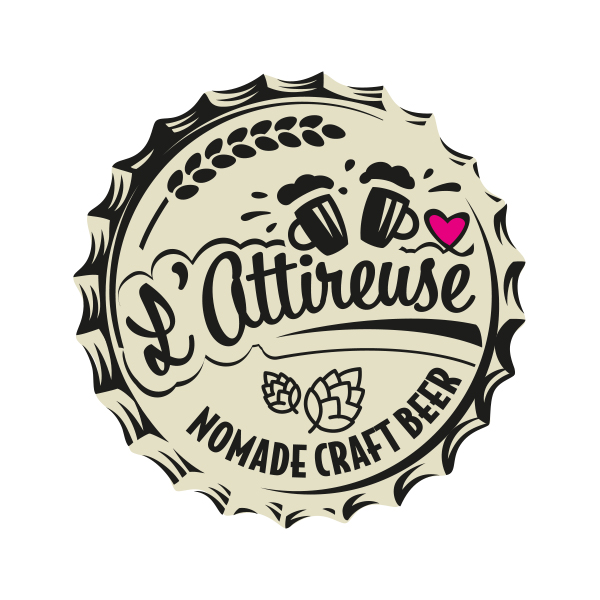 L'attireuse – identité graphique créée par Exception Faite